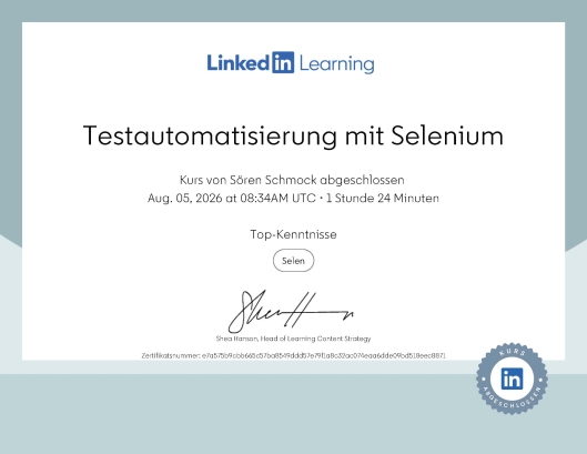 Testautomatisierung mit Selenium